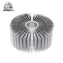 profil d&#39;extrusion en aluminium de radiateur rond de finition de moulin